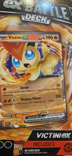 Pokemon TCG EX Battle Deck Victini EX 60 Card Deck Factory Sealed Brand New - Image 2