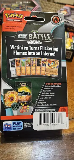 Pokemon TCG EX Battle Deck Victini EX 60 Card Deck Factory Sealed Brand New - Image 3