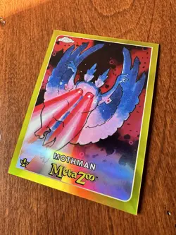 2022 Topps Chrome Metazoo Mothman #116 Gold Refractor 13/50 RARE Serialized Card - Image 2
