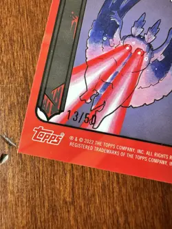 2022 Topps Chrome Metazoo Mothman #116 Gold Refractor 13/50 RARE Serialized Card - Image 4
