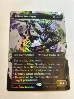 Glissa Sunslayer (Showcase) (Step-and-Compleat Foil) Phyrexia: All Will Be... - Image 1