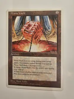 MANA VAULT 4th Edition Alternate Rare PSA 4 MTG [Nostalgium] - Image 1
