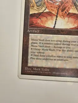 MANA VAULT 4th Edition Alternate Rare PSA 4 MTG [Nostalgium] - Image 5