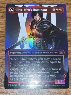 Magic The Gathering Final Fantasy CLIVE, IFRIT’S DOMINANT Borderless Foil M 0385 - Image 1