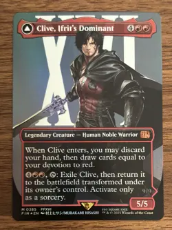 Magic The Gathering Final Fantasy CLIVE, IFRIT’S DOMINANT Borderless Foil M 0385 - Image 3
