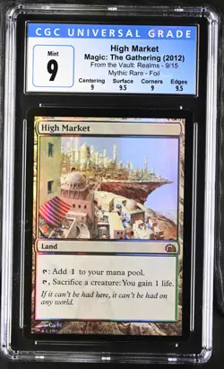 HIGH MARKET From the Vault: Realms Foil Mythic CGC 9 Q++ MTG [Nostalgium] - Image 1
