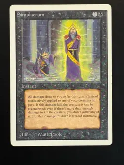 MTG - Simulacrum - Unlimited 2nd Edition - 1x MP (Magic: The Gathering) - Image 1