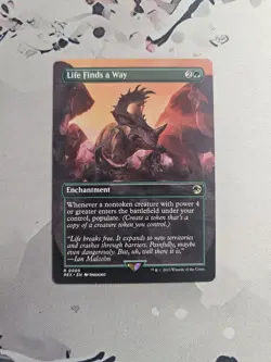 Life Finds A Way Borderless (Non Foil) - MTG Jurassic World LP-NM English - Image 1