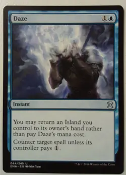 Daze *Uncommon* Magic MtG x1 Eternal Masters - Image 1