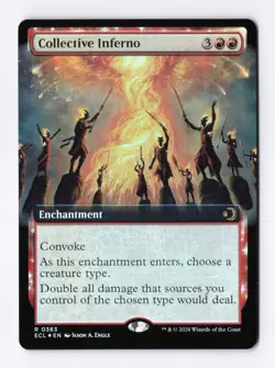 Collective Inferno (Extended Art) (Foil) 0363 (R) MTG Lorwyn Eclipsed (ECL) - Image 1