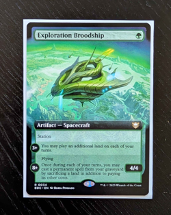 EXPLORATION BROODSHIP Extended Art Rare Commander: Edge of Eternities NM MTG - Image 1
