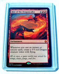 Rite of the Dragoncaller Magic the Gathering: Foundations (Regular) M 0092 NM - Image 1