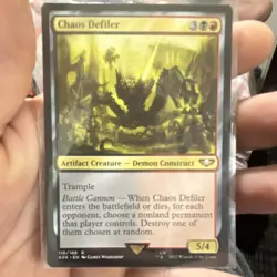 Magic: The Gathering Chaos Defiler Rare Artifact Creature Warhammer 40000 110/1. - Image 1