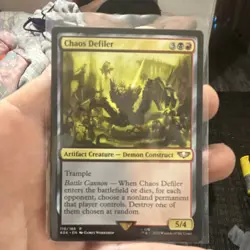 Magic: The Gathering Chaos Defiler Rare Artifact Creature Warhammer 40000 110/1. - Image 3
