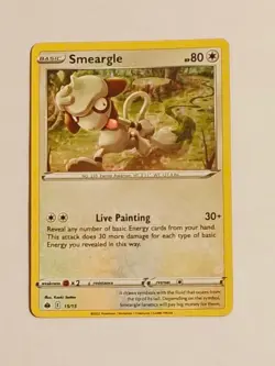 Pokemon TCG Smeargle 15/15 Confetti Holo Rare McDonald's 2022 Promo Near Mint - Image 1