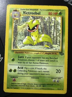 Victreebel 30/64, Jungle Set, Pokemon TCG, WOTC, Vintage 1999, Non Holo Rare, LP - Image 1