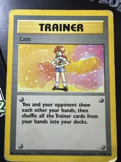 Lass 75/102, Base Set, Pokemon TCG, WOTC, Vintage 1999, Rare Trainer, MP - Image 1