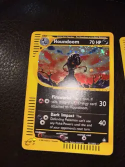 2003 Aquapolis Houndoom Holo Foil Rare H11/H32 WOTC E-Reader Series Pokemon - Image 1