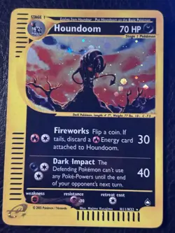 2003 Aquapolis Houndoom Holo Foil Rare H11/H32 WOTC E-Reader Series Pokemon - Image 2