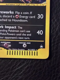 2003 Aquapolis Houndoom Holo Foil Rare H11/H32 WOTC E-Reader Series Pokemon - Image 5