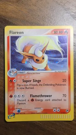 Flareon EX Sandstorm 5/100 Holo Rare E-Reader Pokemon Card TCG - Image 2