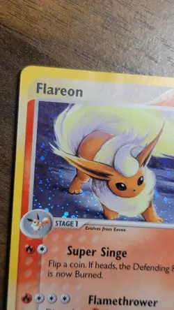 Flareon EX Sandstorm 5/100 Holo Rare E-Reader Pokemon Card TCG - Image 3