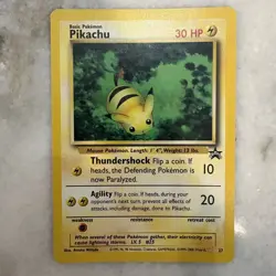 Pokemon TGC Pikachu Black Star Promo #27 WOTC Vintage 2000 LP “Bumblebee” - Image 1