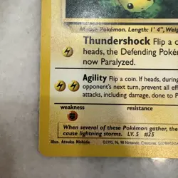 Pokemon TGC Pikachu Black Star Promo #27 WOTC Vintage 2000 LP “Bumblebee” - Image 3