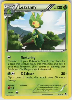 Pokemon Leavanny (7) 7/98 Emerging Powers Rare NM - Image 1