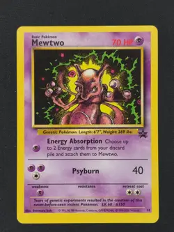 Mewtwo 14 Promo Pokemon WOTC 2000 LP 🔥🔥🔥 - Image 1