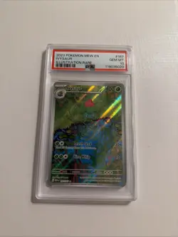 Ivysaur Illustration Rare Scarlet & Violet 151 Mew Pokemon 2023 PSA 10 Gem MT - Image 1