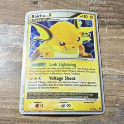 Pokemon TCG Raichu LV.X 99/100 Stormfront Ultra Rare Holo - Image 1
