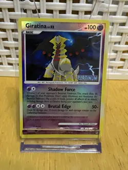 Pokemon TCG Legends Awakened Giratina Reverse Holo Platinum Stamped 4/146 LP - Image 1
