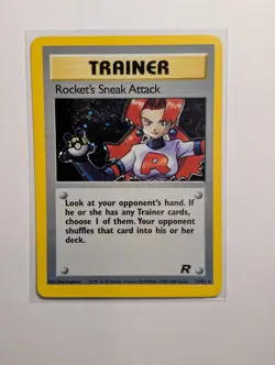 Rocket's Sneak Attack ⭐ 16/82 Holo Rare Team Rocket 2000 Pokemon NM/LP - Image 1