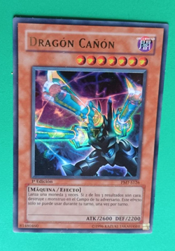 YUGIOH SPANISH BARREL DRAGON CANON PMT S126 ULTRA RARE HOLO 1ST EDITION VLP - Image 2