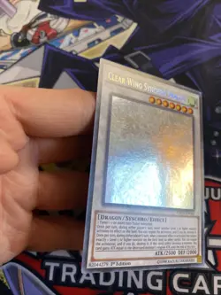 Yugioh! Clear Wing Synchro Dragon CROS-EN046 Ghost Rare 1st Edition NM (AJ) - Image 3