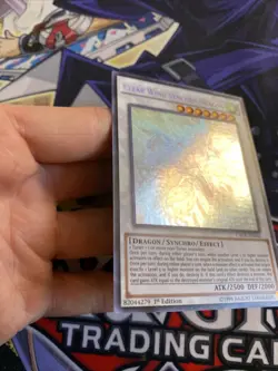 Yugioh! Clear Wing Synchro Dragon CROS-EN046 Ghost Rare 1st Edition NM (AJ) - Image 4