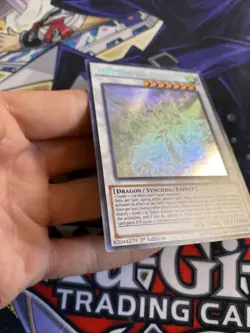 Yugioh! Clear Wing Synchro Dragon CROS-EN046 Ghost Rare 1st Edition NM (AJ) - Image 5