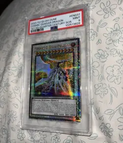 Yu-Gi-Oh! Cosmic Quasar Dragon DUNE-EN037 Quarter Century Secret Rare PSA9 Mint - Image 2