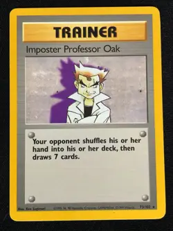 Pokemon Imposter Professor Oak 73/102 Common (LP) - Image 1