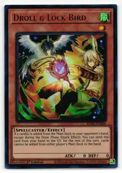 Droll & Lock Bird Ultra Rare | RA02-EN006 | Yu-Gi-Oh Card - Image 1