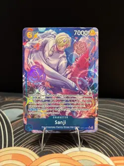 Sanji One Piece TCG OP11-051 SR Alternative Art Super Rare a Fist of Divine - Image 1