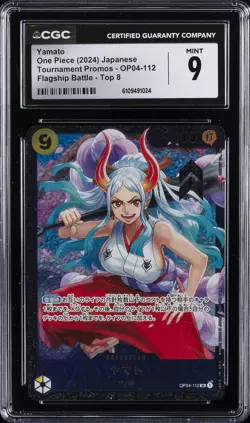 2024 ONE PIECE JPN TOURNAMENT PROMOS FLAGSHIP BATTLE-TOP 8 YAMATO CGC 9 - Image 1