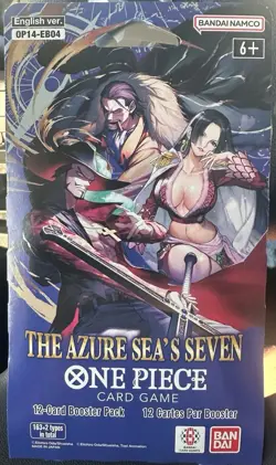 One Piece OP-14 The Azure Sea’s Seven Sleeved Booster Pack English Set - Image 1