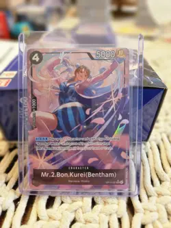 One Piece TCG English OP14-091 Mr. 2 Bon Kurei (Bentham) Alt Art Parallel - Image 3