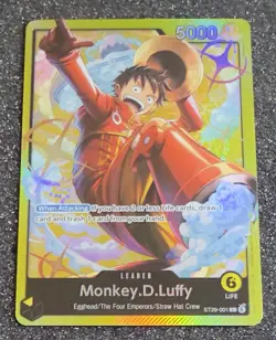 One Piece Monkey.D.Luffy Leader ST29-001 Foil - Image 1