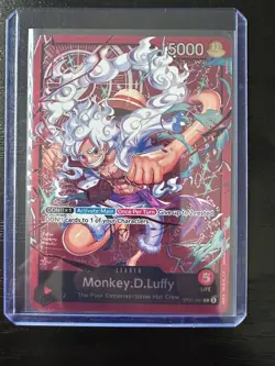 One Piece ST21-001 Monkey D Luffy Leader Gear 5 English Edition - Image 3
