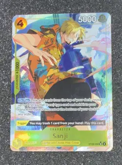 One Piece CCG Sanji ST29-004 (SR) Alt Art Starter Deck (EGGHEAD) - Image 1