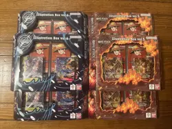 One Piece TCG Illustration Box - (3) of Vol. 5 And (3) Of Vol. 6 Sealed - Image 1