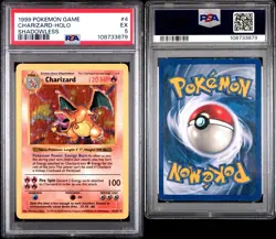 1999 Pokemon Game Shadowless #4 Charizard Holo PSA 5 EX - Image 3